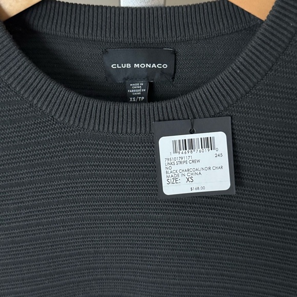 🌑 NWT CLUB MONACO | Links Stripe Crewneck - Picture 4 of 9